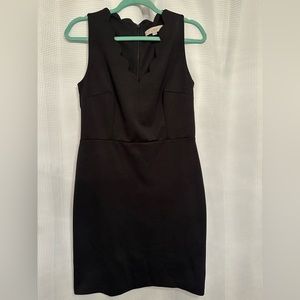 Black scalloped dress